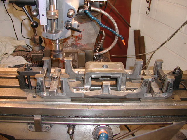 Set up for horn block cutting