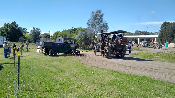 Steam traction