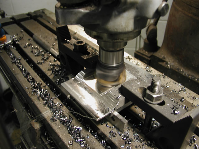 Machining off the back surface