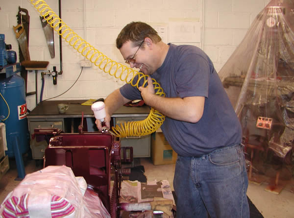 Clive, Master of the spray gun but not got the posed shot, sincerity look quite right.